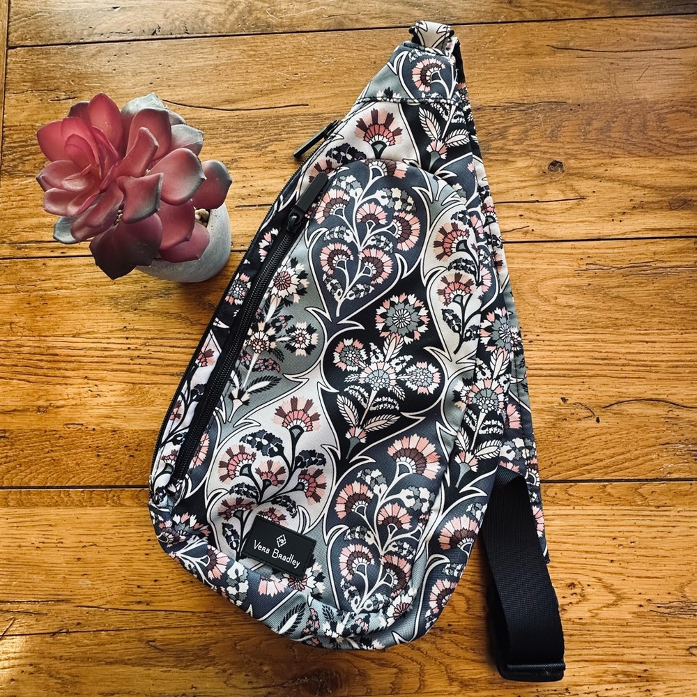 Vera Bradley Lighten Up Floral COMPACT Sling Bag